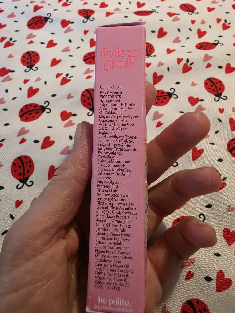 Polite Society Polite Pout Glossy Lip Balm Pink Grapefruit